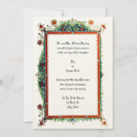 Vintage Victorian Era 1893 Ornate Wedding