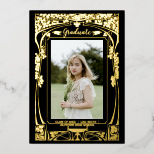 Vintage Victorian Era Art Nouveau Graduation