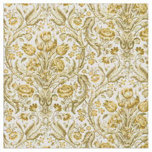 Vintage Victorian Era Floral Pattern Fabric
