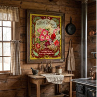 Vintage Victorian Era Floral Seed Catalogue Cover