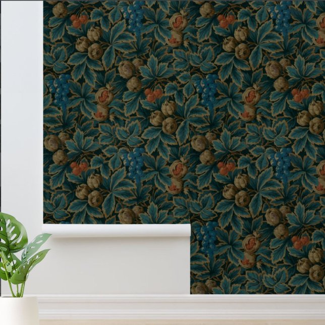 Vintage Victorian Era Grape & pomegranate Pattern Wallpaper (Creator Uploaded)