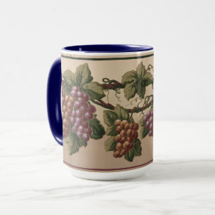 Vintage Victorian Era Grape Vine Frieze Pattern Mug