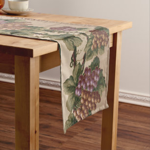 Vintage Victorian Era Grape Vine Frieze Pattern Short Table Runner