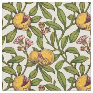 Vintage Victorian Era Pomegranate Pattern Fabric