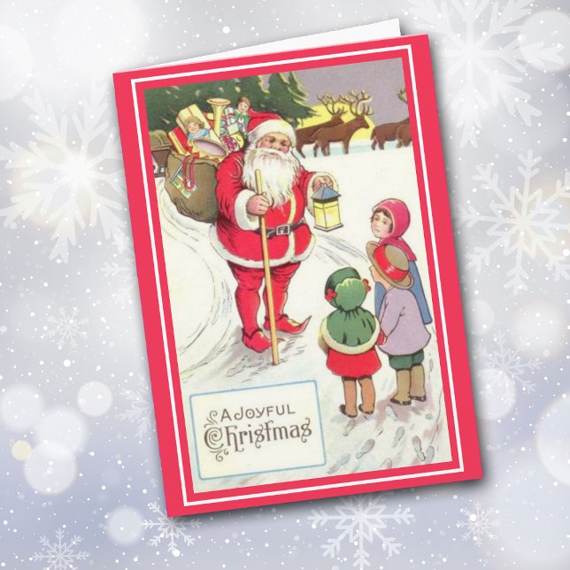 Vintage Victorian Era Santa Elf Card (Creator Uploaded)