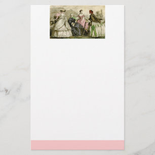 Vintage Victorian fashion stationary Stationery