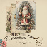 Vintage Victorian Father Christmas Decoupage Wrapping Paper Sheet<br><div class="desc">Unveil the magic of yesteryear with our 'Vintage Victorian Father Christmas Decoupage Wrapping Paper'. This exquisite wrapping paper is adorned with classic depictions of Father Christmas, set against a tapestry of Victorian-era designs. The intricate details and rich, festive colours make it an ideal choice for creating stunning decoupage Christmas crafts...</div>