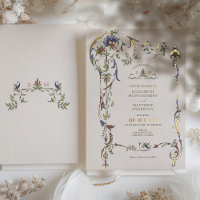 Vintage Victorian Floral Ornaments Wedding