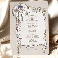 Vintage Victorian Floral Ornaments Wedding