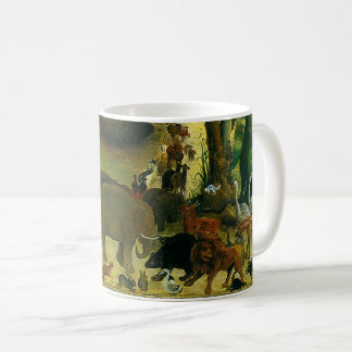 Vintage Victorian Folk Art, Noah's Ark by Hidley Coffee Mug