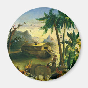 Vintage Victorian Folk Art, Noah's Ark by Hidley Magnet