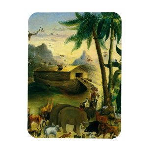 Vintage Victorian Folk Art, Noah's Ark by Hidley Magnet