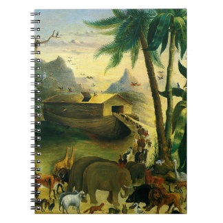 Vintage Victorian Folk Art, Noah's Ark by Hidley Notebook