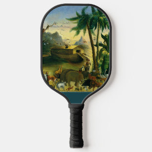 Vintage Victorian Folk Art, Noah's Ark by Hidley Pickleball Paddle