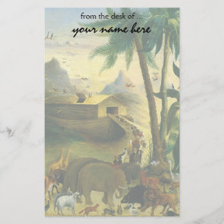 Vintage Victorian Folk Art, Noah's Ark by Hidley Stationery
