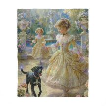 Vintage Victorian Garden Tale - Ultra Soft Plush 