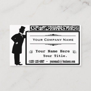Vintage Victorian Gentleman Classic Business Card