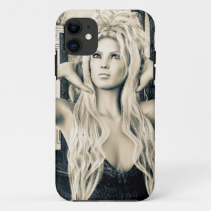 Vintage Victorian Glamour Portrait Art iPhone 11 Case