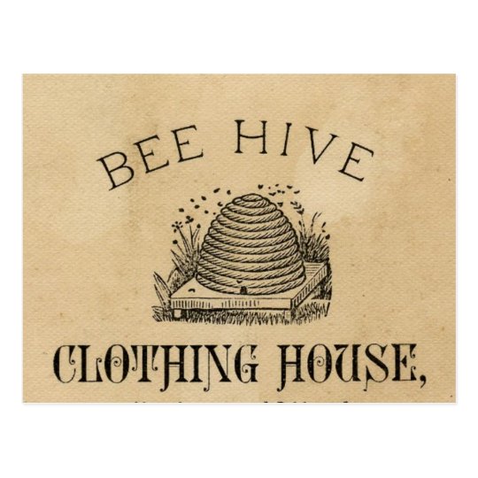 Vintage Victorian Haberdashery Advertisment Postcard