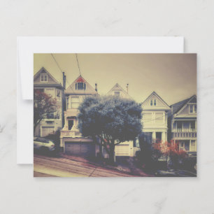 Vintage Victorian Houses San Francisco Postcard