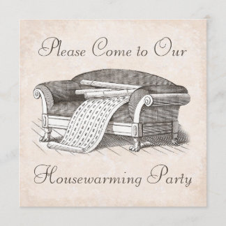 Vintage Victorian Housewarming / Open House Party Invitation