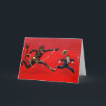 Vintage Victorian Krampus Christmas Card<br><div class="desc">Vintage Victorian Krampus Christmas card. Custom restored,  high quality vintage image.</div>