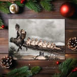 Vintage Victorian Krampus Christmas Card<br><div class="desc">Vintage Victorian Krampus Christmas card. Custom restored and colourized,  high quality vintage image.</div>