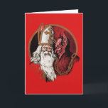 Vintage Victorian Krampus Christmas Card<br><div class="desc">Vintage Victorian Krampus Christmas card.</div>