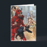 Vintage Victorian Krampus Christmas Card<br><div class="desc">Vintage Victorian Krampus Christmas card.</div>