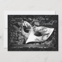 Vintage Victorian Lace Masquerade Ball Invitation