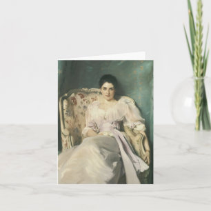 Vintage Victorian Lady Note Card - blank