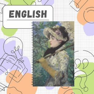 Vintage Victorian Lady Umbrella Notebook