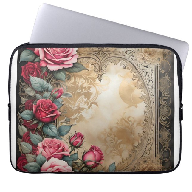 Vintage Victorian  Laptop Sleeve (Front)