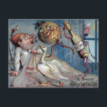 Vintage Victorian Merry Christmas Postcard<br><div class="desc">High quality,  custom restored vintage Victorian image.</div>