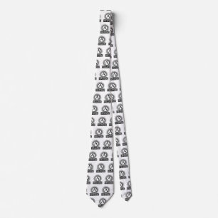Vintage Victorian Monogram Letter A Tie