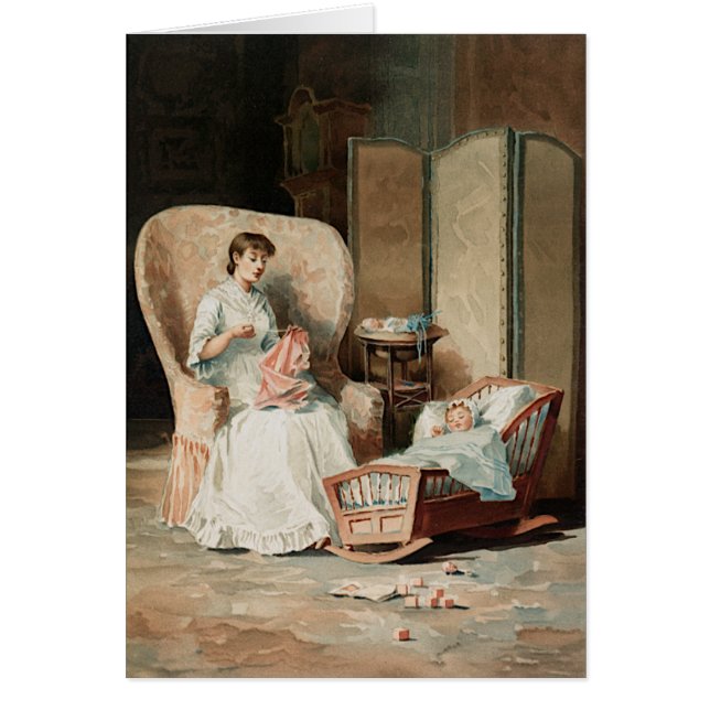 Vintage Victorian Mother, child Mothers Day (Front)