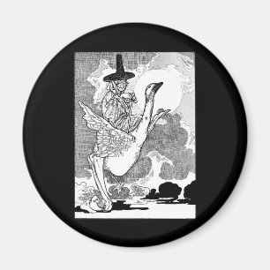 Vintage Victorian Mother Goose by Charles Robinson Magnet