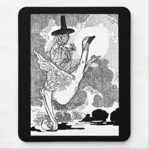 Vintage Victorian Mother Goose by Charles Robinson Mouse Mat