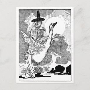 Vintage Victorian Mother Goose by Charles Robinson Postcard