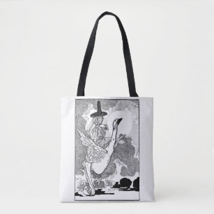 Vintage Victorian Mother Goose by Charles Robinson Tote Bag