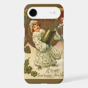 Vintage Victorian New Years Eve Champagne Angel