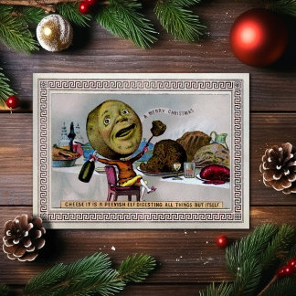 Vintage Victorian Odd Christmas Card