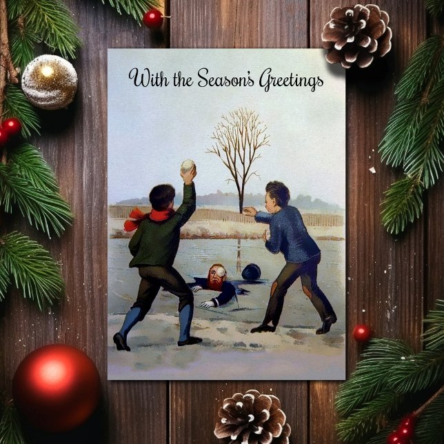 Vintage Victorian Odd Christmas Card (Creator Uploaded)