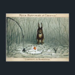 Vintage Victorian Odd Christmas Postcard<br><div class="desc">Vintage restored odd Victorian Christmas postcard.</div>