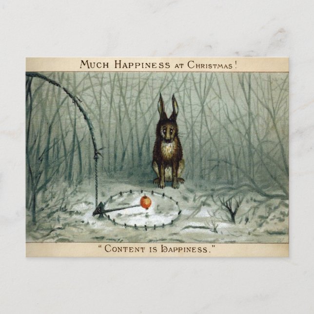 Vintage Victorian Odd Christmas Postcard (Front)