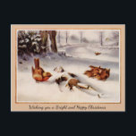 Vintage Victorian Odd Christmas Postcard<br><div class="desc">Vintage Victorian Odd Christmas Postcard. High quality,  restored vintage image.</div>