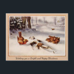 Vintage Victorian Odd Christmas Postcard<br><div class="desc">Vintage Victorian Odd Christmas Postcard. High quality,  restored vintage image.</div>