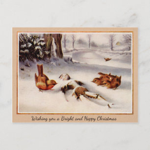 Vintage Victorian Odd Christmas Postcard