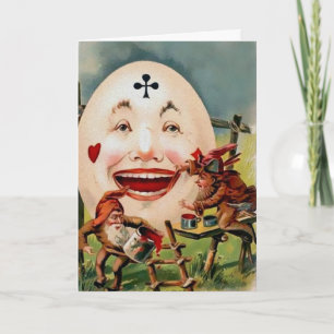 Vintage Victorian Odd Easter Card