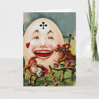 Vintage Victorian Odd Easter Card